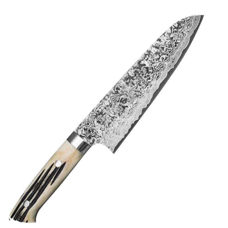 Takeshi Saji - WBB Ręcznie kuty nóż Santoku 18cm R-2