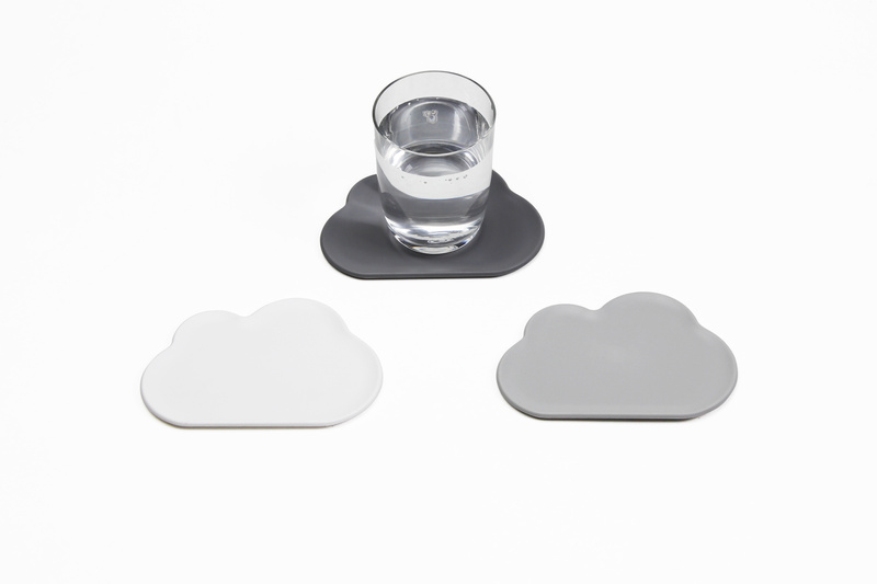 Qualy - Podkładki 6 sztuk Cloud szare
