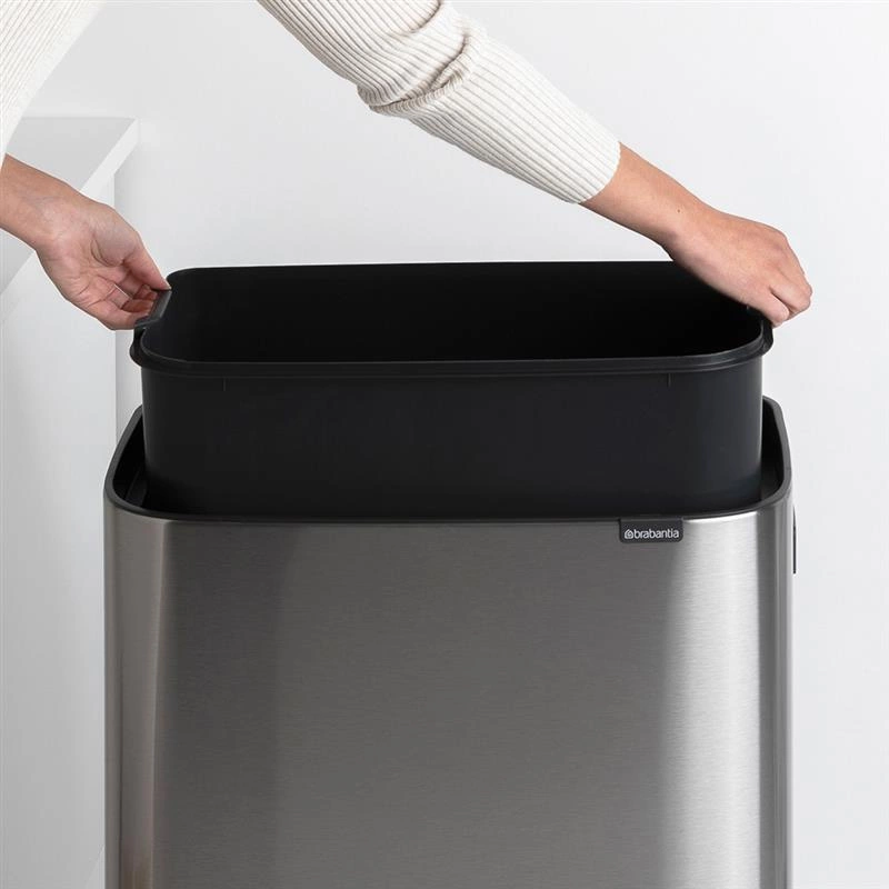 Brabantia - Kosz na śmieci Touch Bin BO 60l stal matowa