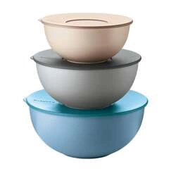 Guzzini - Komplet 3 pojemników kuchennych z pokrywką