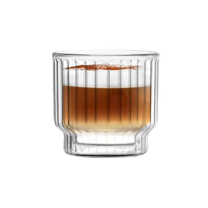 Vialli Design - 2 pucharki do deserów z podwójną ścianką 260ml Lungo