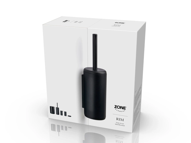 Zone Denmark - Szczotka ścienna do WC Rim Black