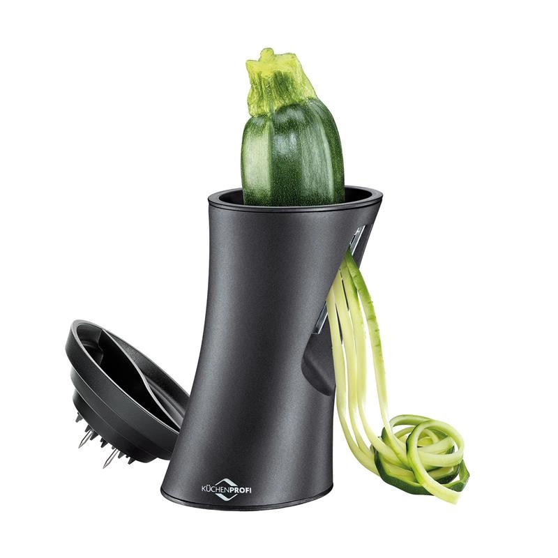 Kuchenprofi - krajacz spiralny do warzyw, 2 grubości nitek, śred. 8,5 x 14,5 cm Julienna