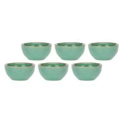 Rose&Tulipani - zestaw 6 okrągłych miseczek 7 cm Concerto Verde Acqua