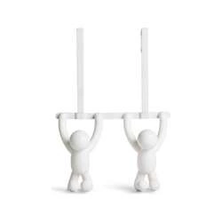 Umbra - Wieszak na drzwi podwójny biały, BUDDY