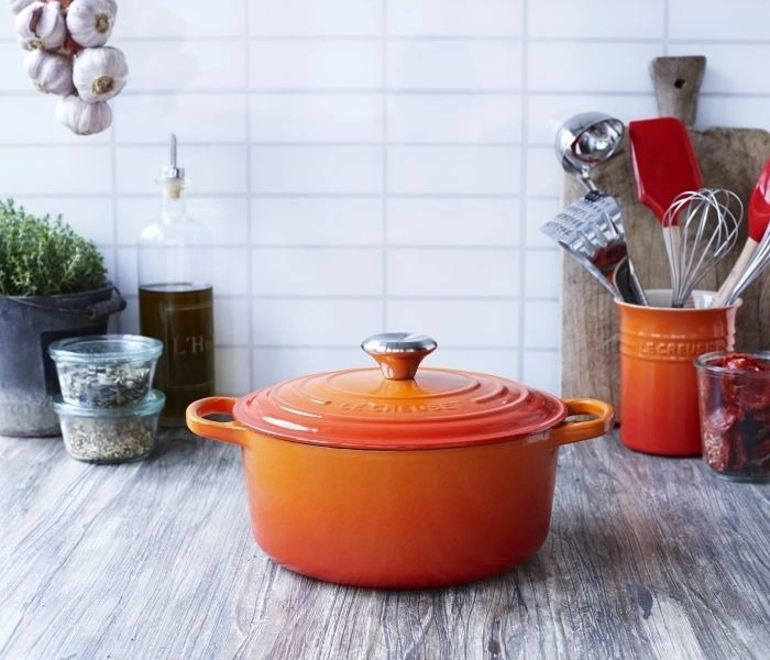 Le Creuset - brytfanna żeliwna emaliowana Signature 31 cm 6,3 l płomienna