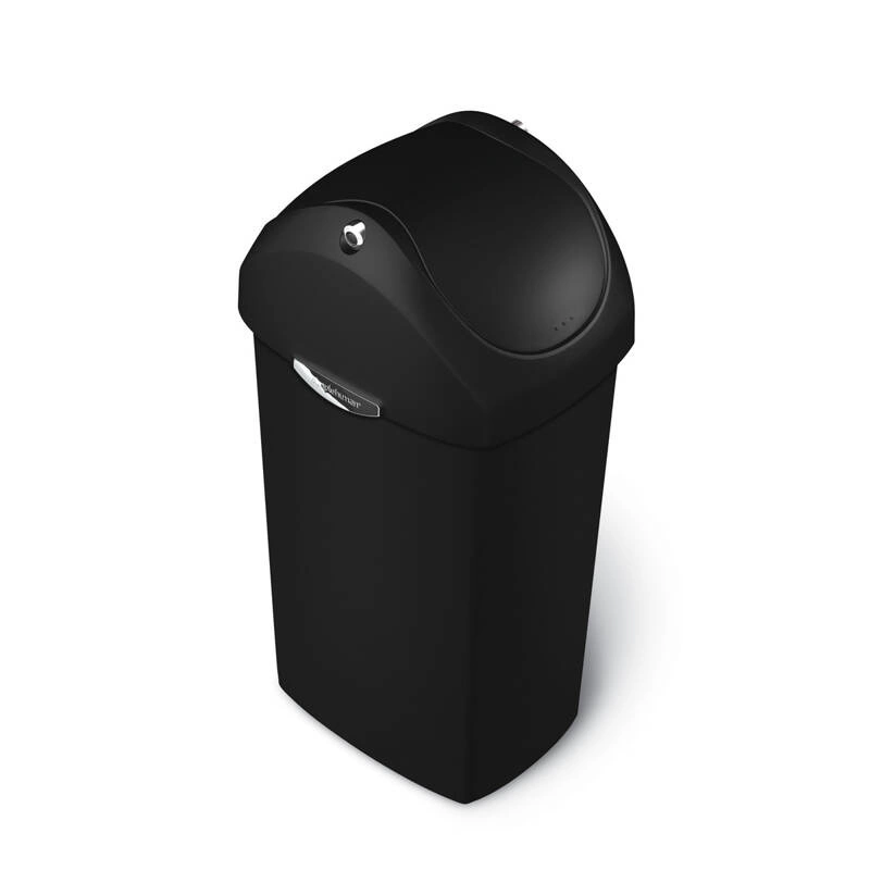 Simple Human - kosz  na śmieci 40 l uchylny czarny