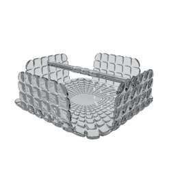 Guzzini - Serwetnik kwadratowy, szary TIFFANY