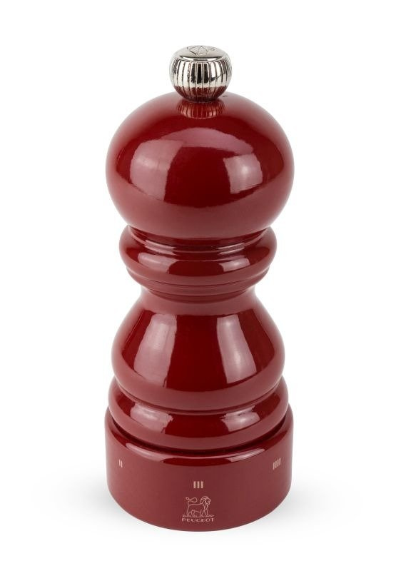 Peugeot - Młynek do soli Paris 12 cm, czerwony lakier, u-sel