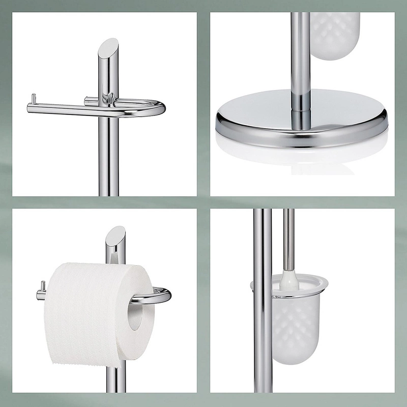 Kela - Stojak WC+szczotka toaletowa stalowy Ken