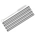 Cilio - szerokie słomki do napojów, 4 szt., stal nierdzewna, śred. 0,8 x 14 cm Steel Piccolo