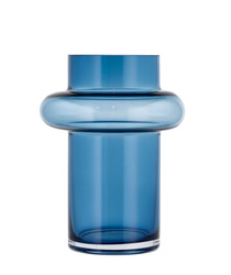 Lyngby Glas - Wazon Tube 40 cm granatowy