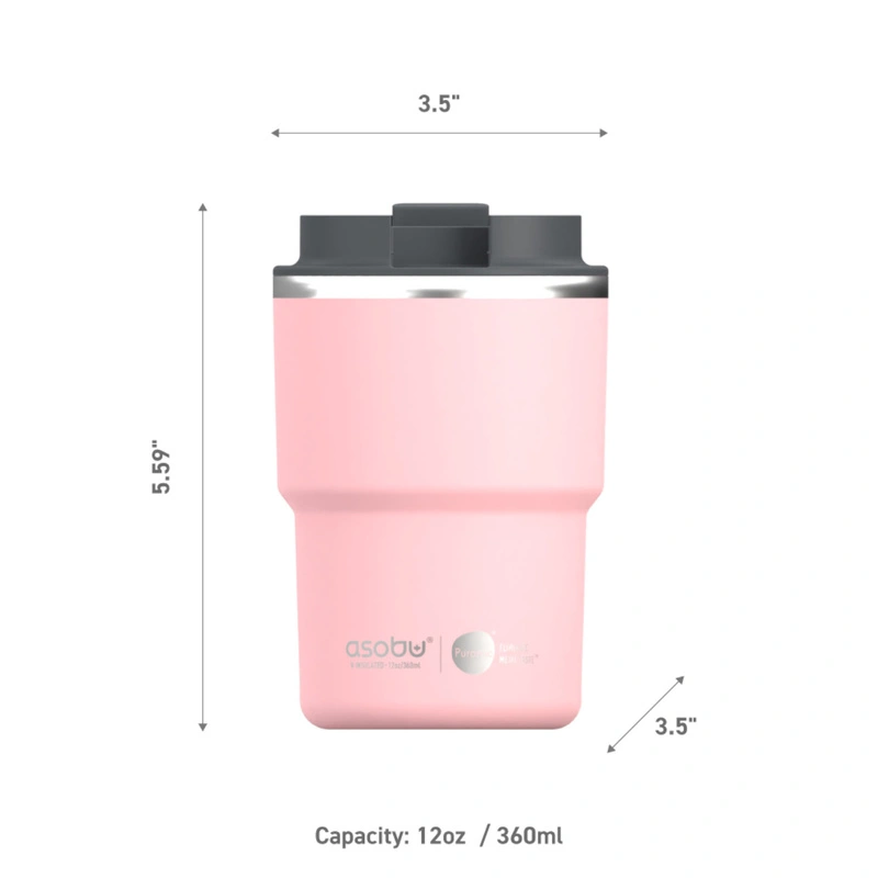 Asobu - Kubek termiczny THE MINI PICK UP PINK, 355ml