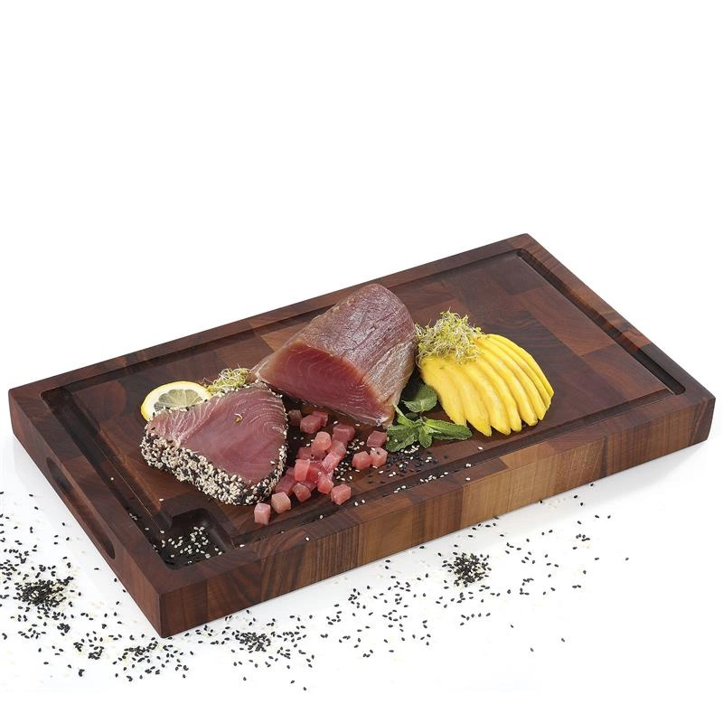 Zassenhaus - blok do krojenia typu end grain, drewno orzechowe, 45 x 25 x 4 cm