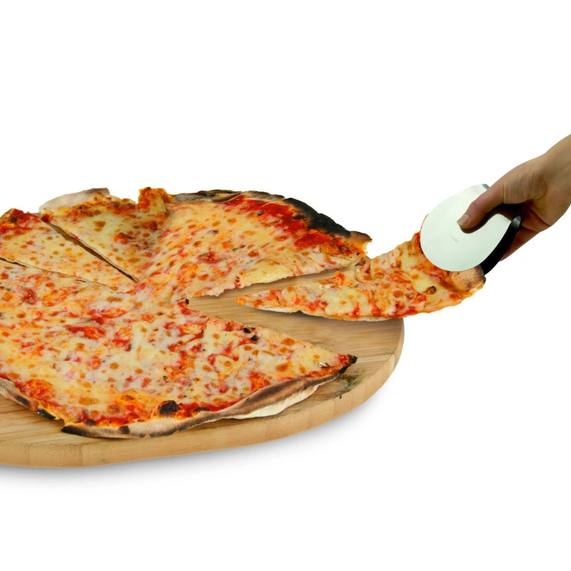 i Genietti - Nóż + szczypce do serwowania pizzy