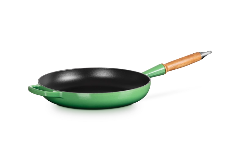 Le Creuset - patelnia żeliwna z drewnianym uchwytem 28 cm Bamboo