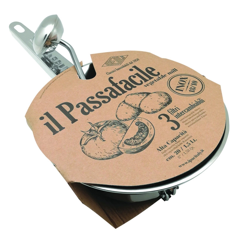 IDEALE - Przecierak do warzyw Passafacile 20cm, stal nierdzewna