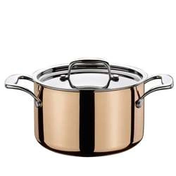 Spring - garnek miedziany, 3,7 l, śred. 20 cm, miedź/stal nierdzewna 18/10 CULINOX