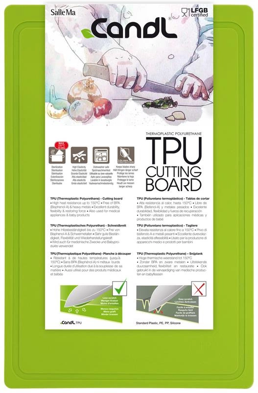 CandL - Mata kuchenna do krojenia 38x25 zielona