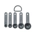 KitchenAid Culinary Tools - miarki kuchenne spoons 5 szt. Charcoal Gray