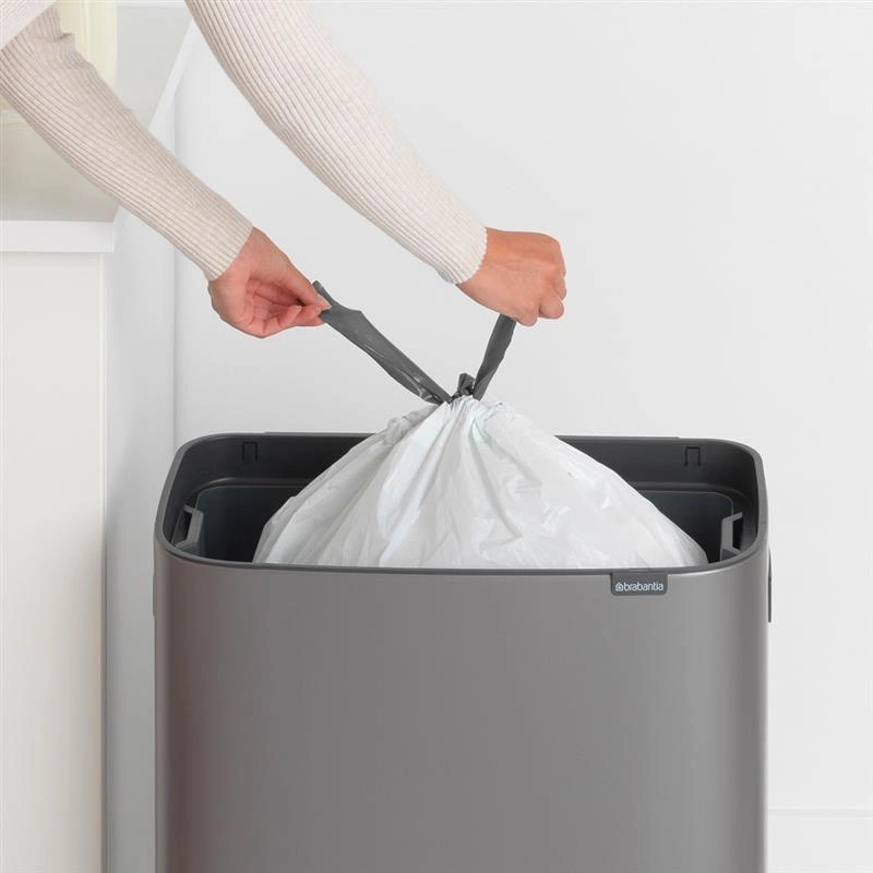 Brabantia - Kosz na śmieci Touch Bin Bo 60l platyna