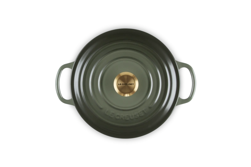 Le Creuset brytfanna żeliwna emaliowana Signature okrągła 20 cm 2,4l thyme