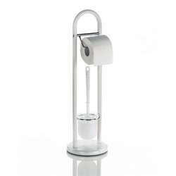 Kela - zestaw toaletowy, 65,5 cm, biały Linda