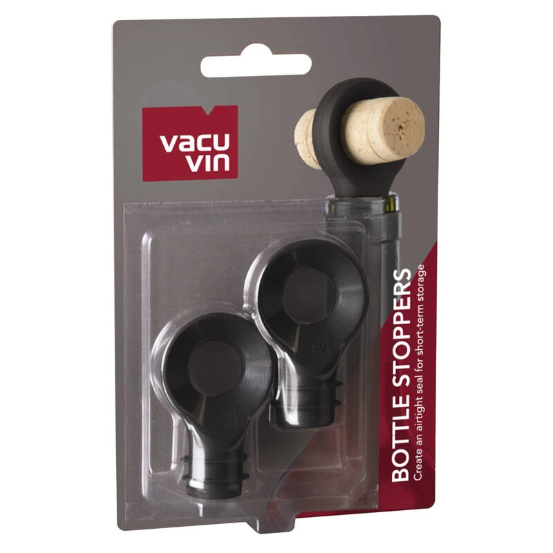 VACU VIN - Korki do butelki czarne 2szt