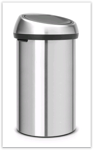 Brabantia - Kosz na śmieci Touchbin 60 l stal matowa