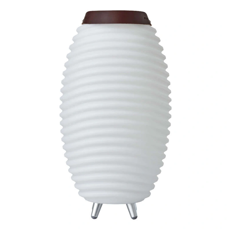 Kooduu - SYNERGY 50 Lampa LED z głośnikiem i coolerem na napoje - 56 x 32 cm, Biały