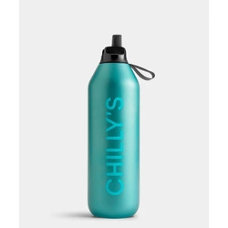 Chilly's Bottles - Butelka sportowa Chilly's | 1000 ml | Matowy metalik Atlantis
