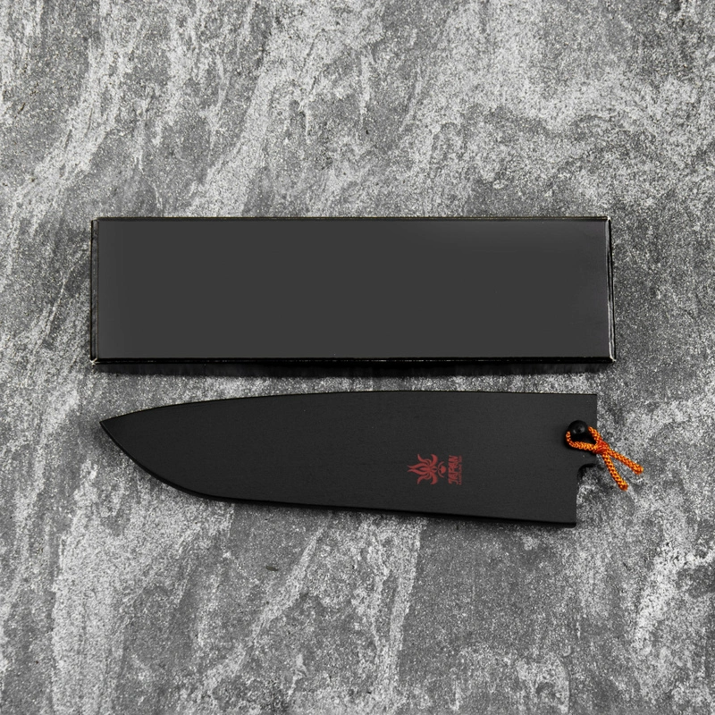 Kanetsune - Drewniana Saya ochraniacz na nóż Santoku 18 cm