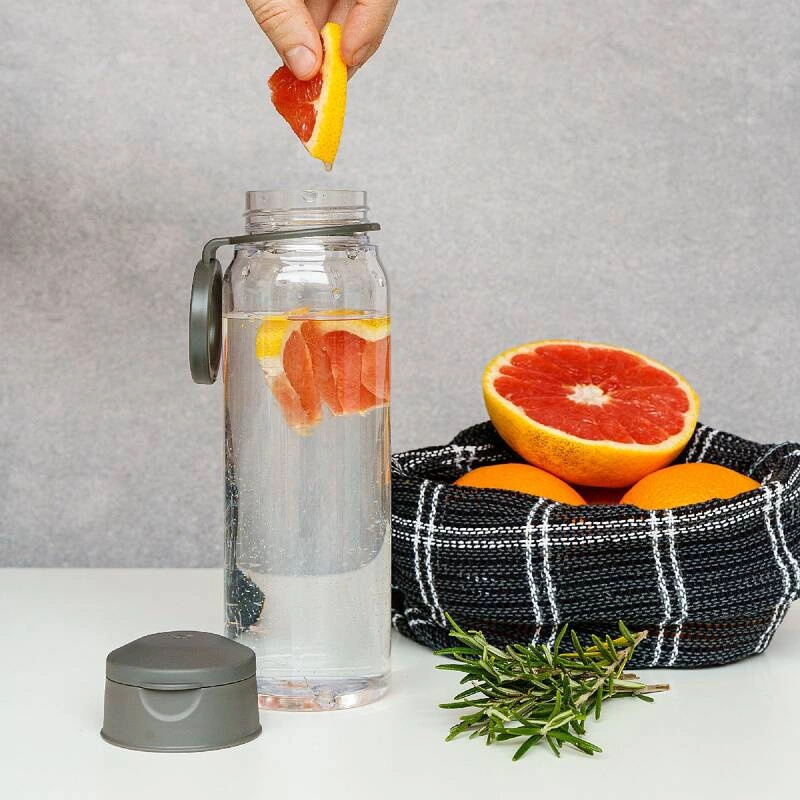 Amuse - butelka na wodę 500ml z uchwytem - szara