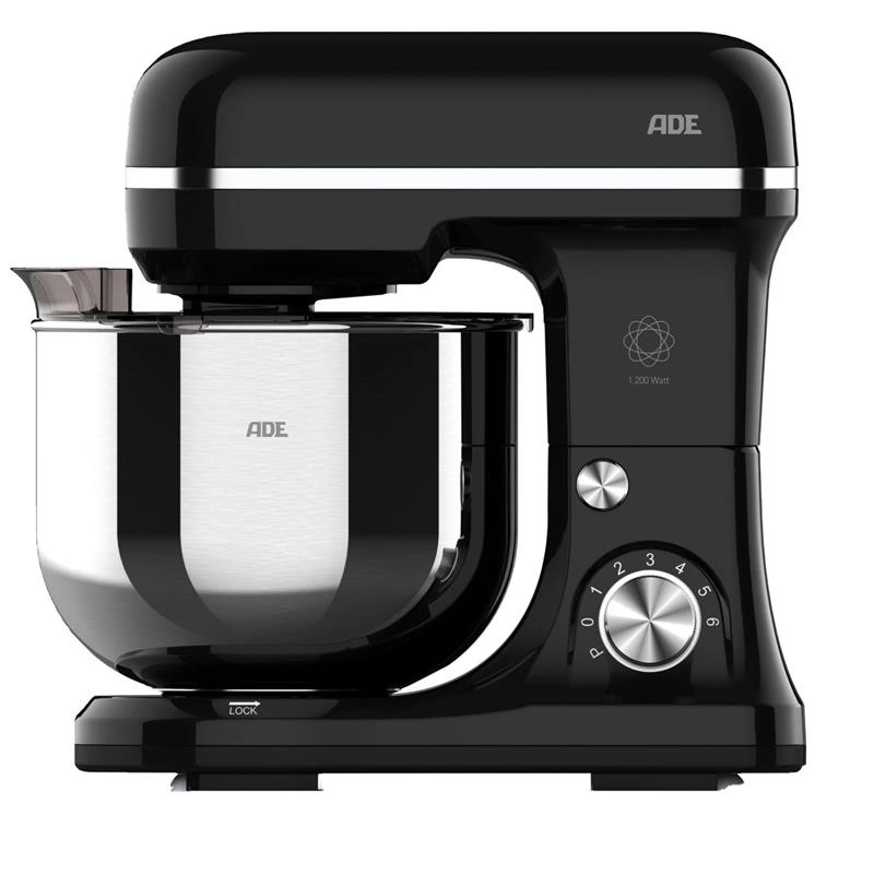 ADE - mikser planetarny, 3 mieszadła, 1200 W, 29,5 x 20,5 x 31,5 cm, czarny