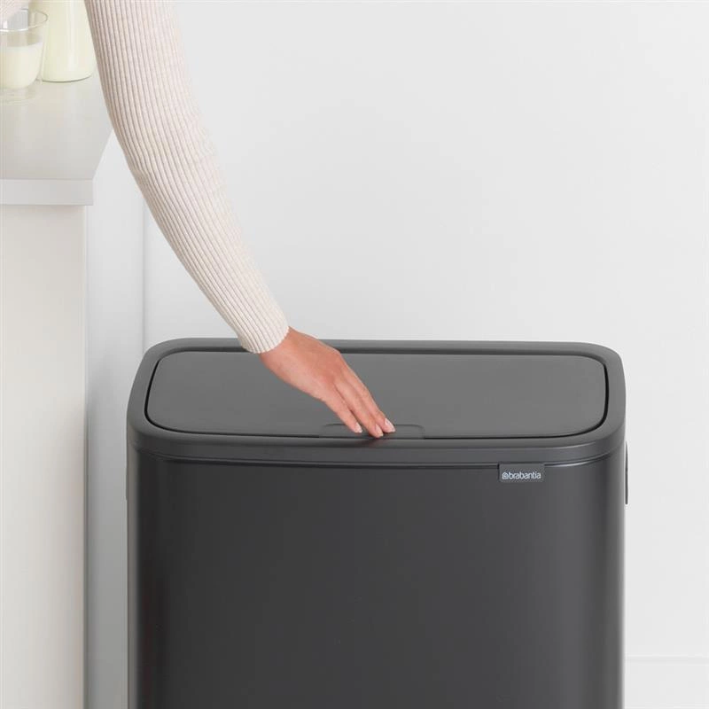 Brabantia - kosz na śmieci Bo Touch Bin 60L (2 x 30) czarny