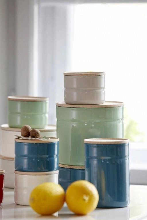 Riess - Pojemnik kuchenny z drewnianą pokrywą 2,2l Slow Green