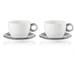 Guzzini - zestaw 2 BREAKFAST CUPS WITH SAUCERS