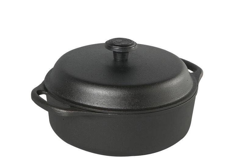 Skeppshult - Garnek żeliwny 3l z żeliwną pokrywą