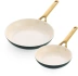 GreenPan - Patelnie ceramiczne PADOVA Pine Green 20 + 26 cm