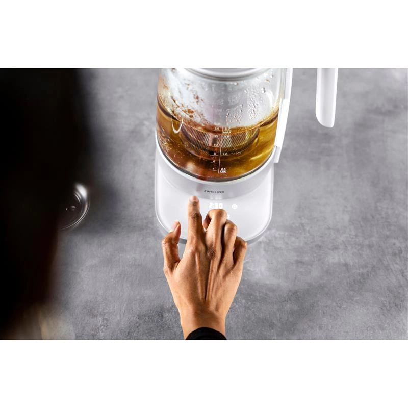 Zwilling - czajnik elektryczny z wkładem do herbaty biały Enfinigy