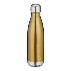 Cilio - butelka termiczna, stal nierdzewna, kolor złoty, 0,5 l Elegante