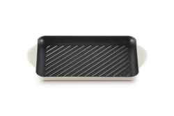 Le Creuset - patelnia żeliwna grillowa z dwoma uchwytami 32 cm Meringue