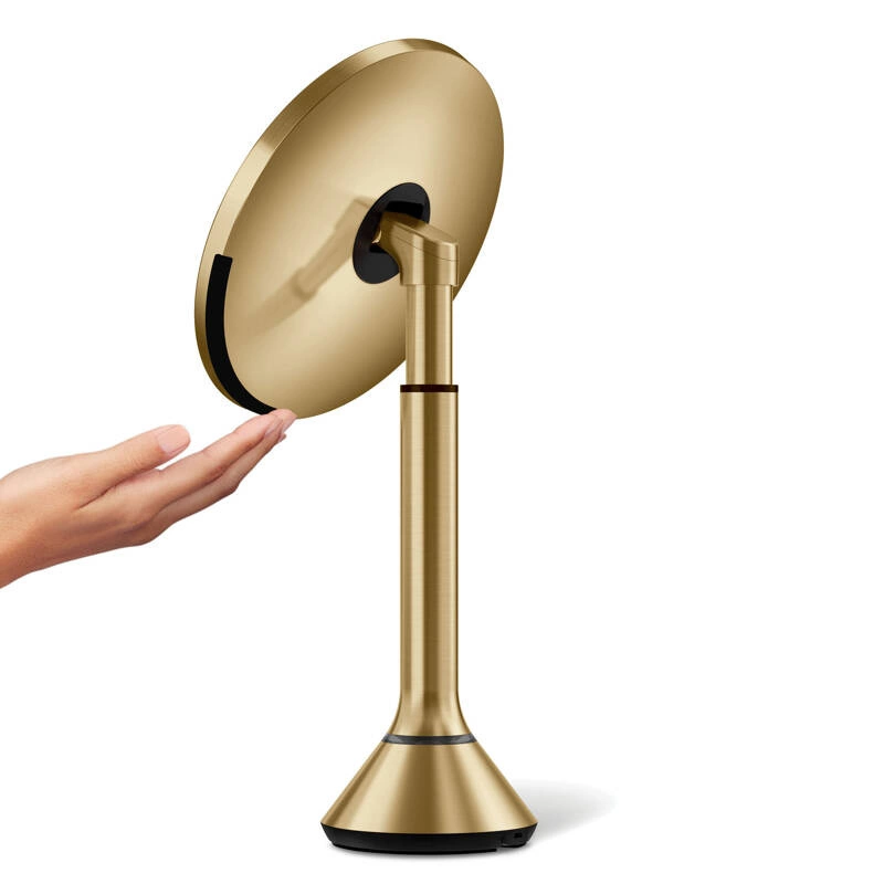 simplehuman - Lustro z czujnikiem SENSOR z kontrolą natężenia światła, mosiądz