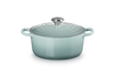 Le Creuset - garnek żeliwny Signature 24 cm 4,2 l sea salt