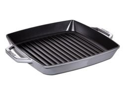 Staub - patelnia żeliwna kwadratowa 28 cm szara