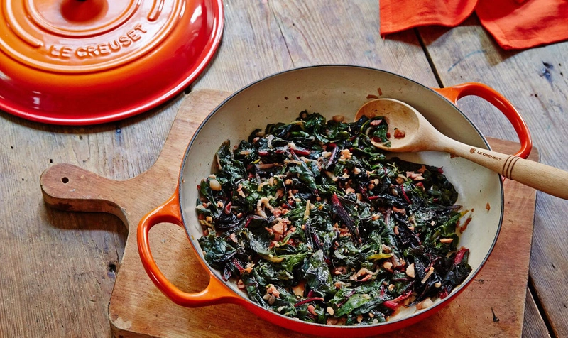 Le Creuset - garnek patelnia Gourmet Signature 22 cm 1,4 l płomienny