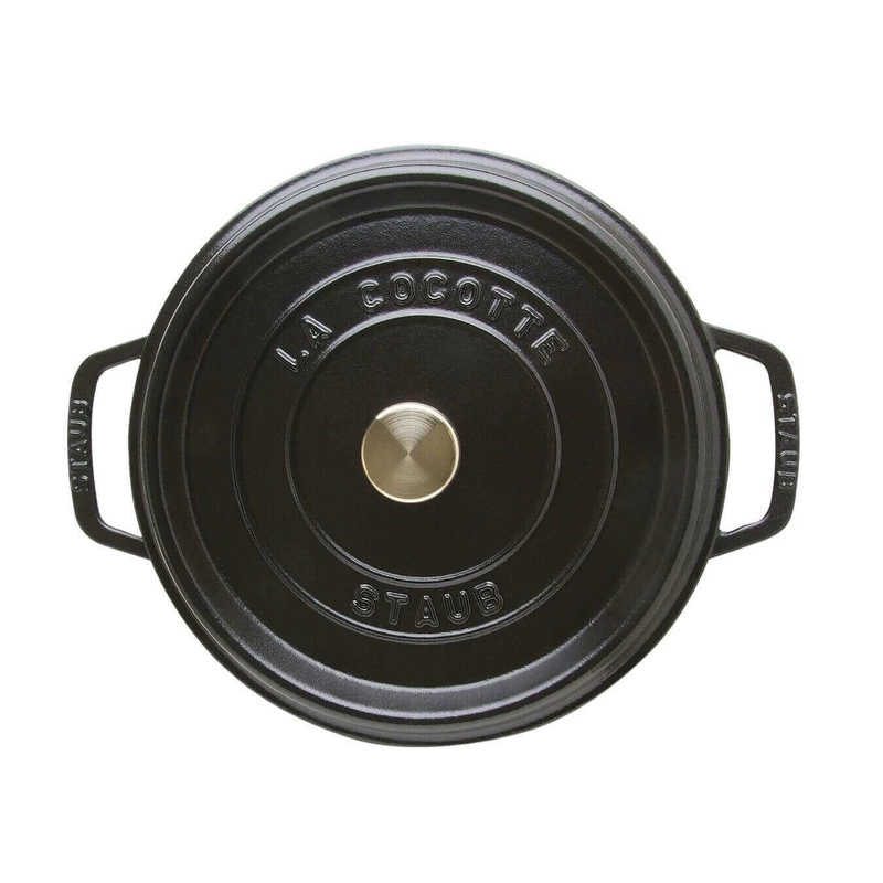 Staub - Garnek żeliwny okrągły wysoki - 4.8 ltr, Czarny
