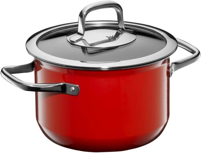 WMF- Wysoki garnek FTec Compact red 18cm,czerwony