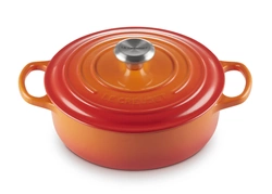 Le Creuset - garnek żeliwny Gourmet 24 cm 3,1 l  płomienny