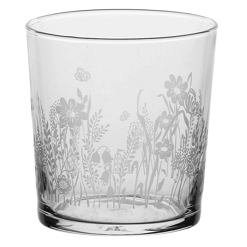 La Porcellana Bianca - zestaw 6 szklanek z grubym dnem łąka 350 ml Babila